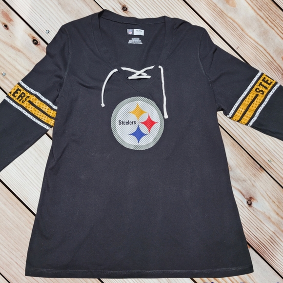 NFL Tops - Women's NFL Team Apparel Steelers Long Sleeve Shirt Sz XL